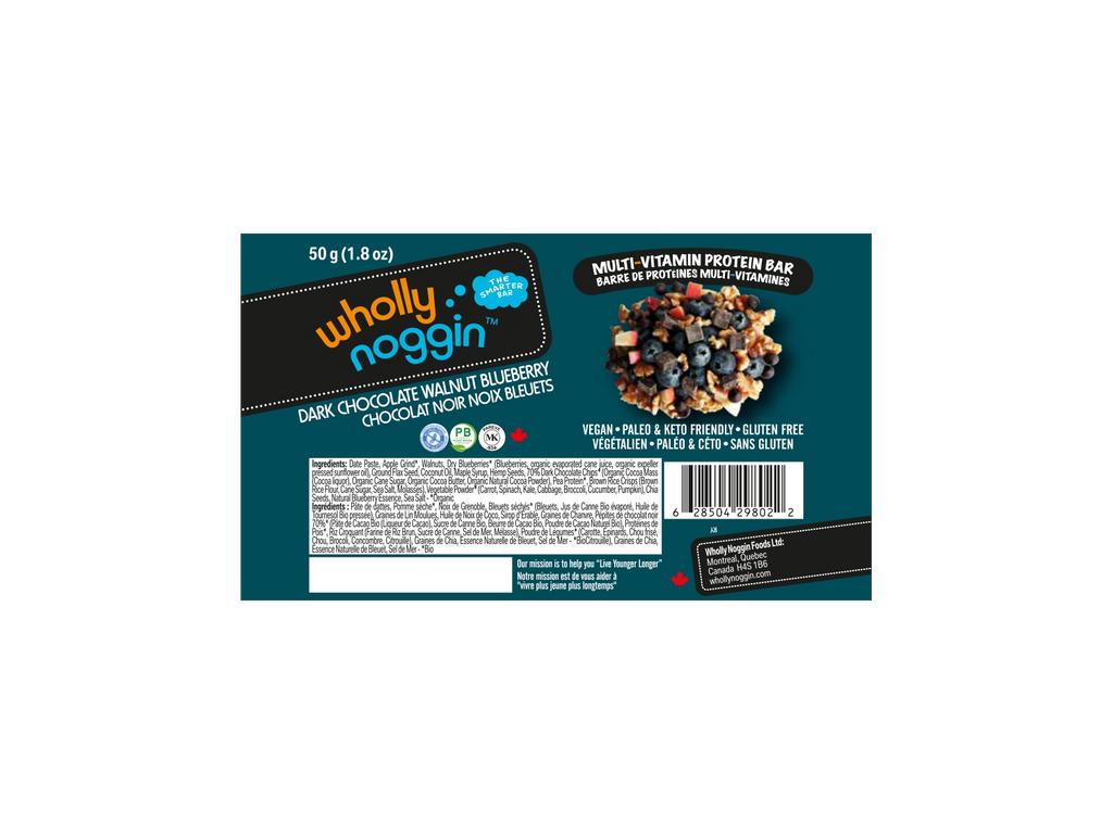 Dark Chocolate Walnut Blueberry Bar